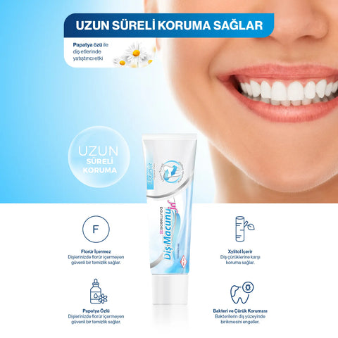 Dentifricio senza fluoro con estratto di camomilla - BL85