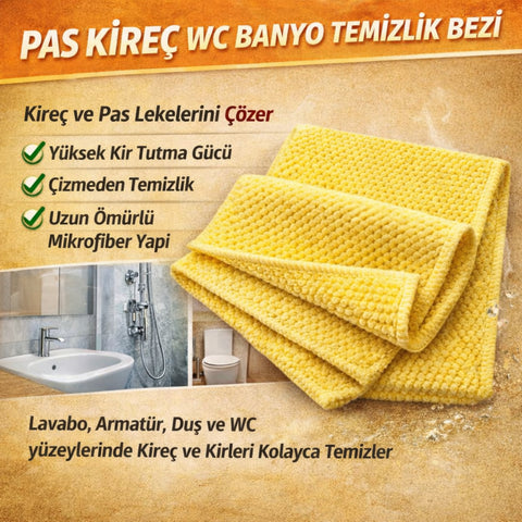 1 x Mikrofasertuch Ofen & Fett I 1 x Mikrofasertuch Rost & Kalk / WC