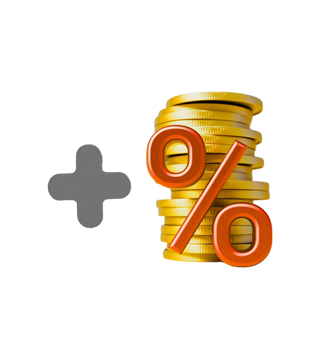 + 5 % supplémentaires