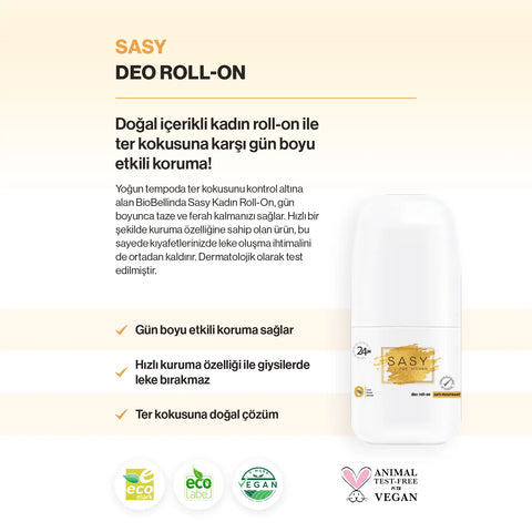 Sasy Antiperspirant Deo Roll-On - BL178