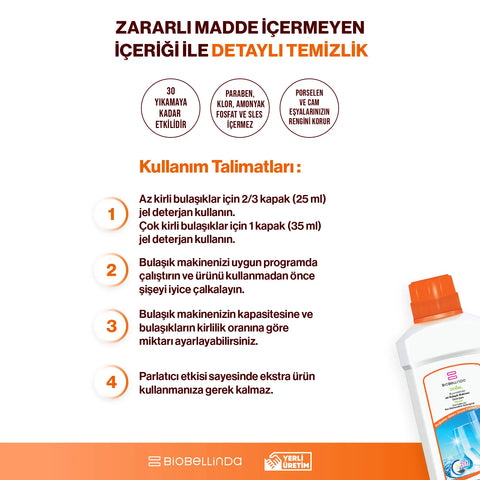 Biyomoleküler Bulaşık Makinesi Jeli – BL26