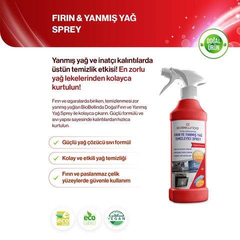 Fırın ve Yağ Temizleyici Sprey – BL285