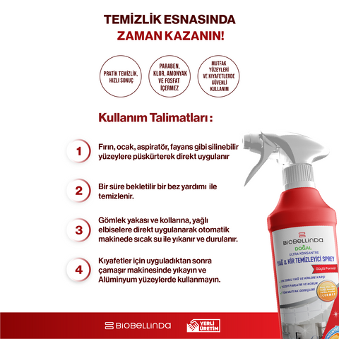 Yağ ve Kir Temizleyici Sprey – BL283