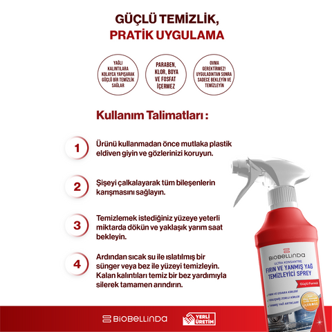 Fırın ve Yağ Temizleyici Sprey – BL285