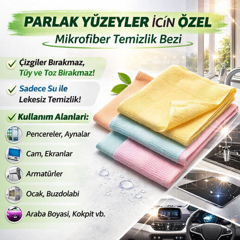 BioBellinda Premium Mikrofaser Putztücher – 4er Set
