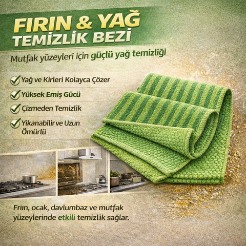 1 x Mikrofasertuch Ofen & Fett I 1 x Mikrofasertuch Rost & Kalk / WC